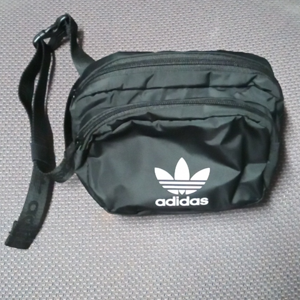 Adidas Black Trefoil Belt Bag